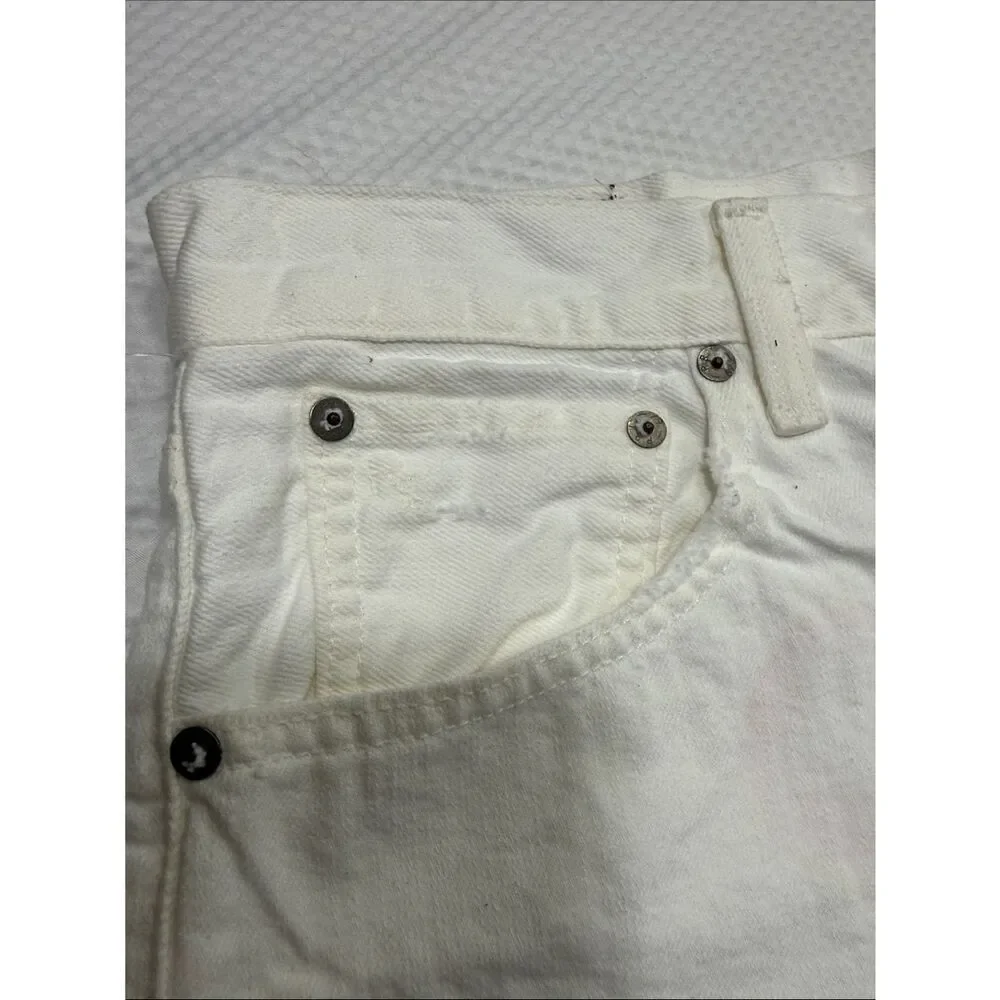 NWT Polo Ralph Lauren White Denim Raw-Hem Crosby Shorts Size 29 - Picture 11 of 11
